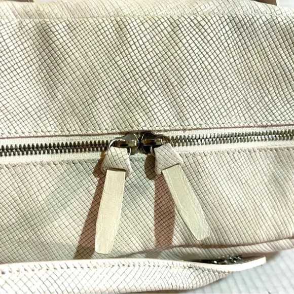 Longchamp cream leather quadri 2 way satchel handbag - Picture 6 of 14